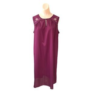 Lorraine Womens Nightgown Small Red